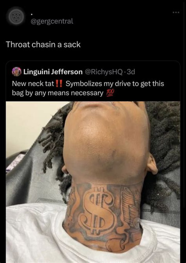 Unveiling The Mystique Of The Sack Chaser Neck Tattoo